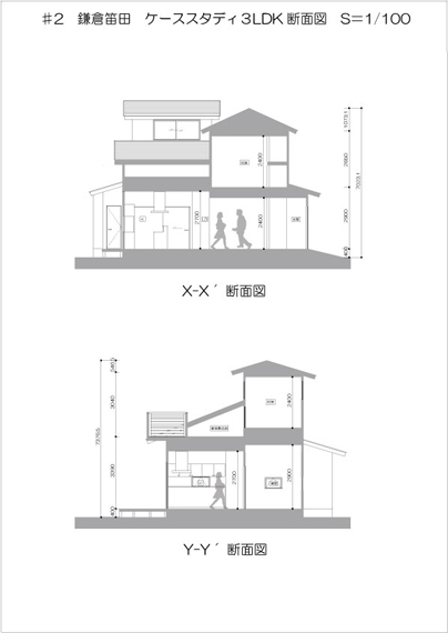 3LDK断面図